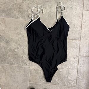 Black One piece Swimsuit summersalt